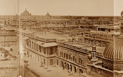 Panoramic View of the Courtyards of the Residency, Lucknow
